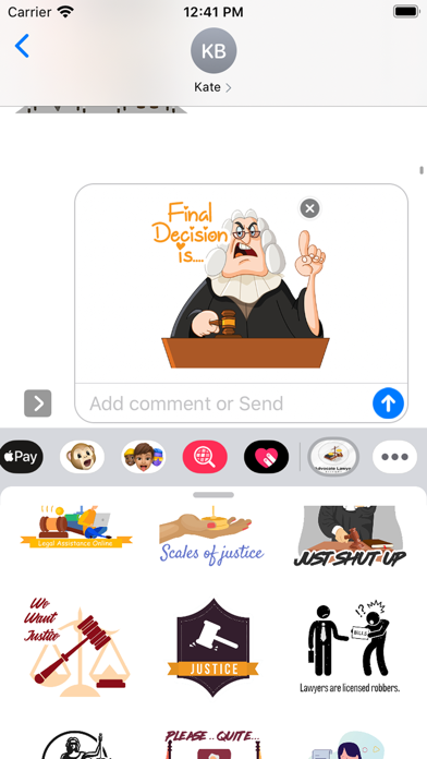 Advocate Lawyer Stickers Screenshot