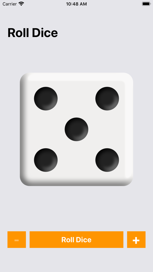 #1. Roll Dice (Jogar Dado) (iOS) By: Richard Ditbenner