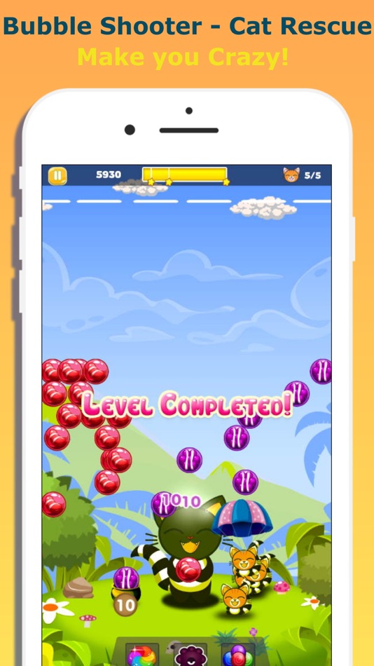 #3. Bubble Shooter - Cat Rescue (iOS) 由: Lam Nguyen
