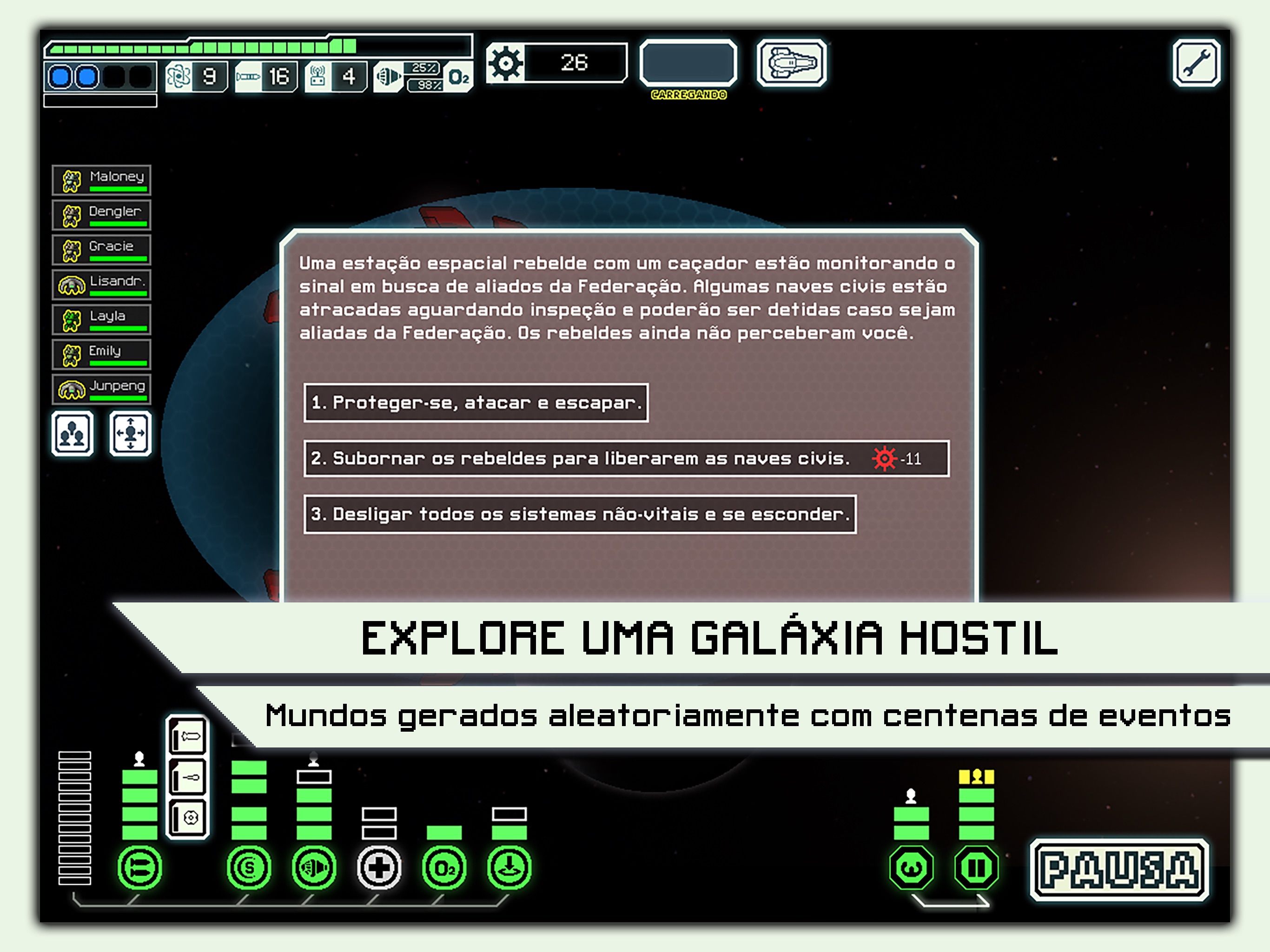 Screenshot do app FTL: Faster Than Light