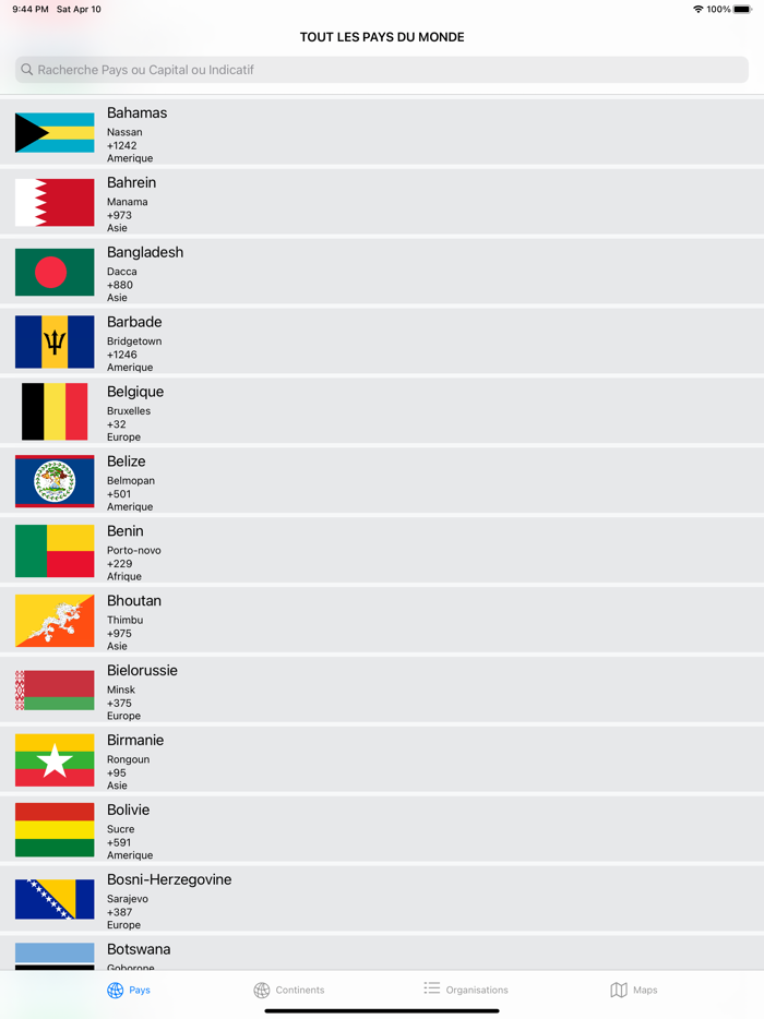 Tout Les Pays Du Monde