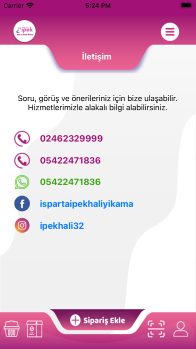 Isparta İpek Halı Yıkama Screenshot