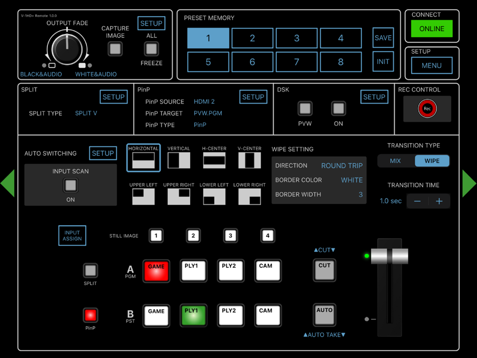 #2. V-1HD+ Remote (iOS) 由: Roland Corporation