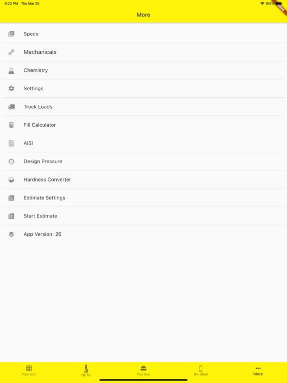 Pipe Tools iPad app afbeelding 2