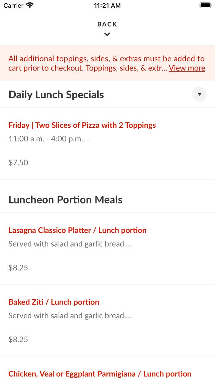 Romanos Italian Cuisine