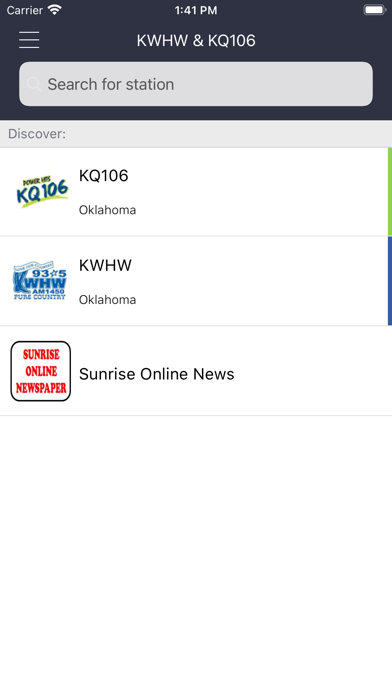 KWHW & KQ106 Screenshot