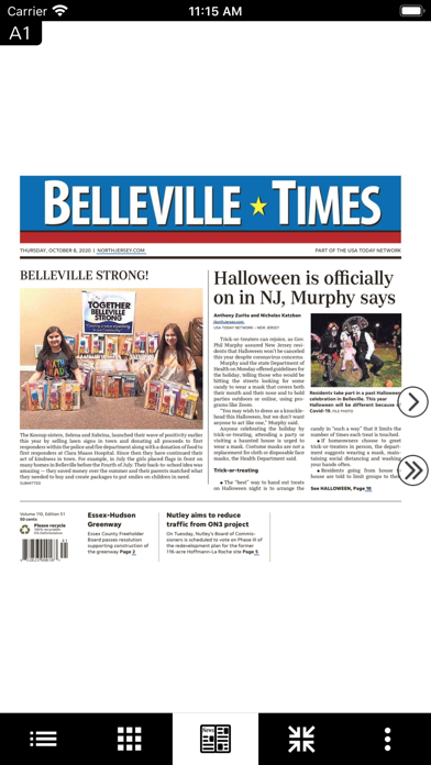 Belleville Times eNewspaper Screenshot