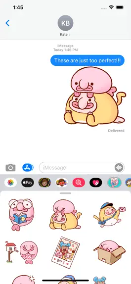 Game screenshot Blobby & Friends Stickers apk