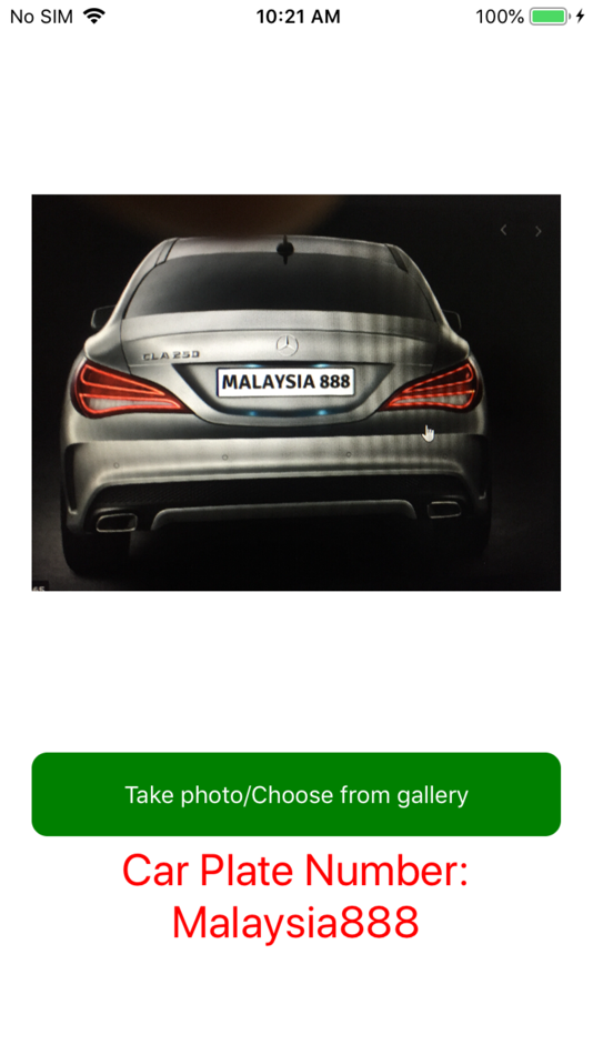 #4. Cloud Based Plate Recogniser (iOS) 由: UCTS