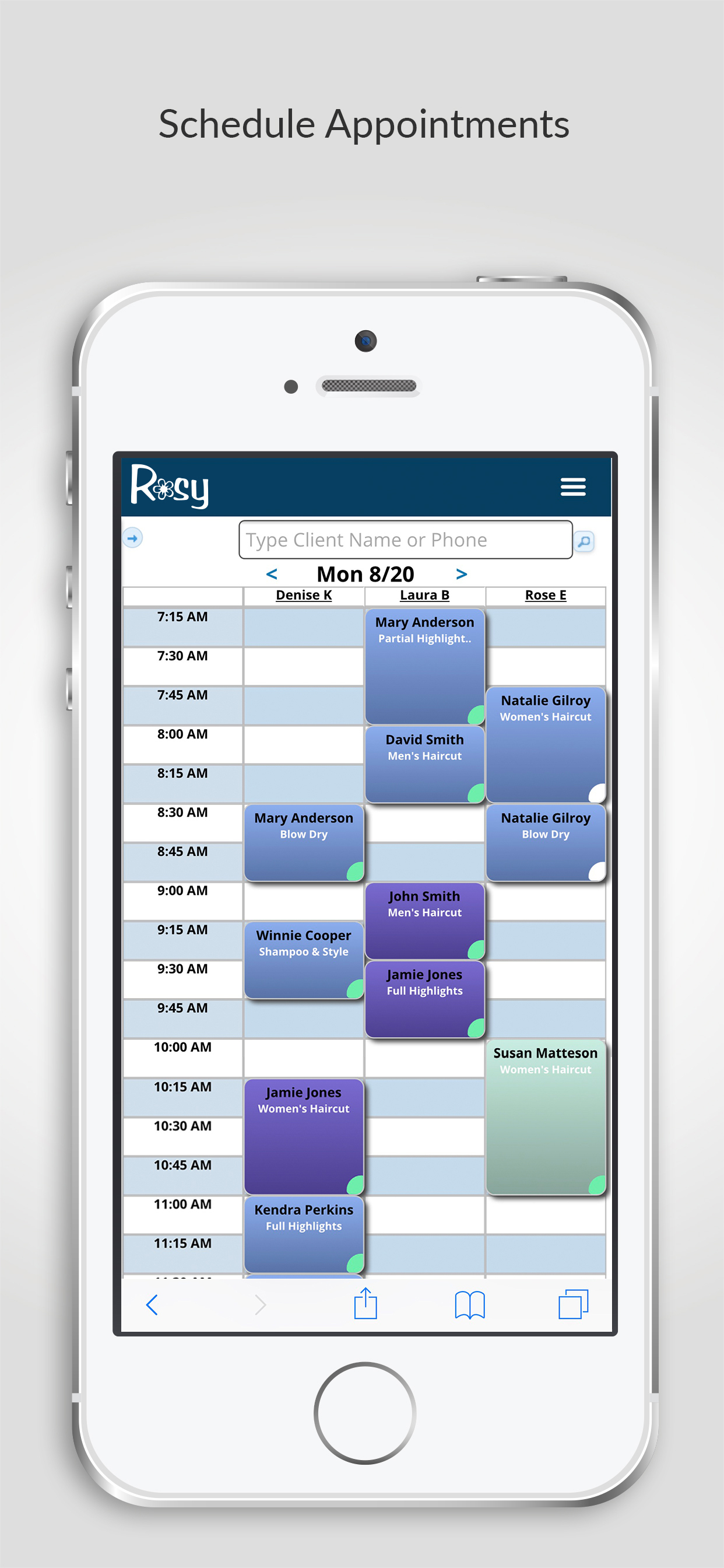 Rosy Salon Software