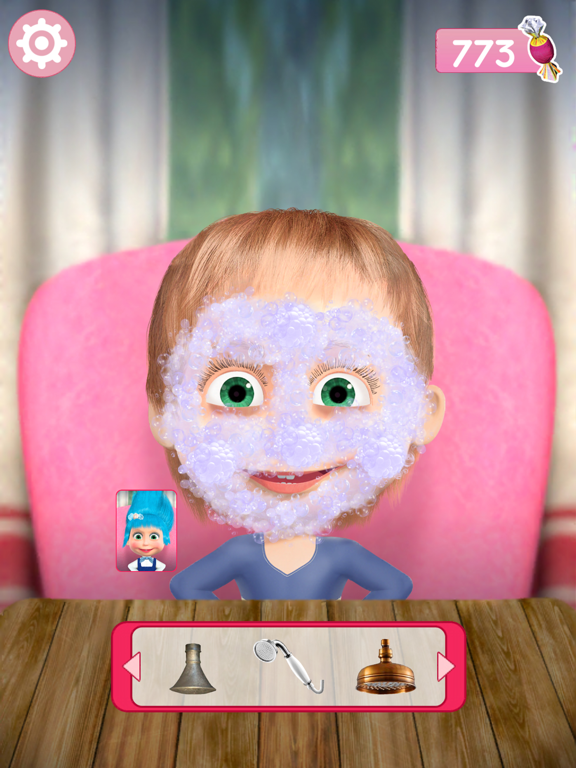 マーシャとくま 美容院とメイクアップゲームのおすすめ画像2
