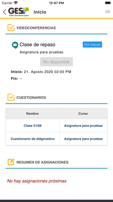 Universidad Galileo Screenshot