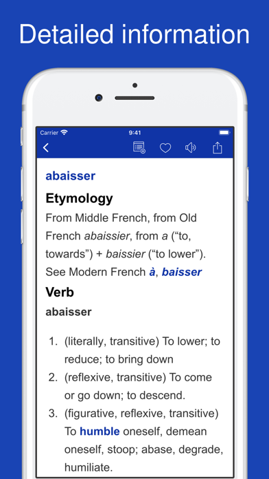 Dictionary of French Language Screenshot
