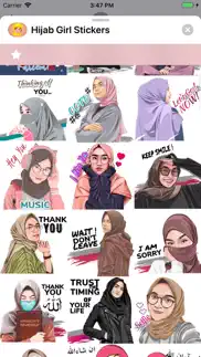 hijab girl stickers iphone screenshot 1