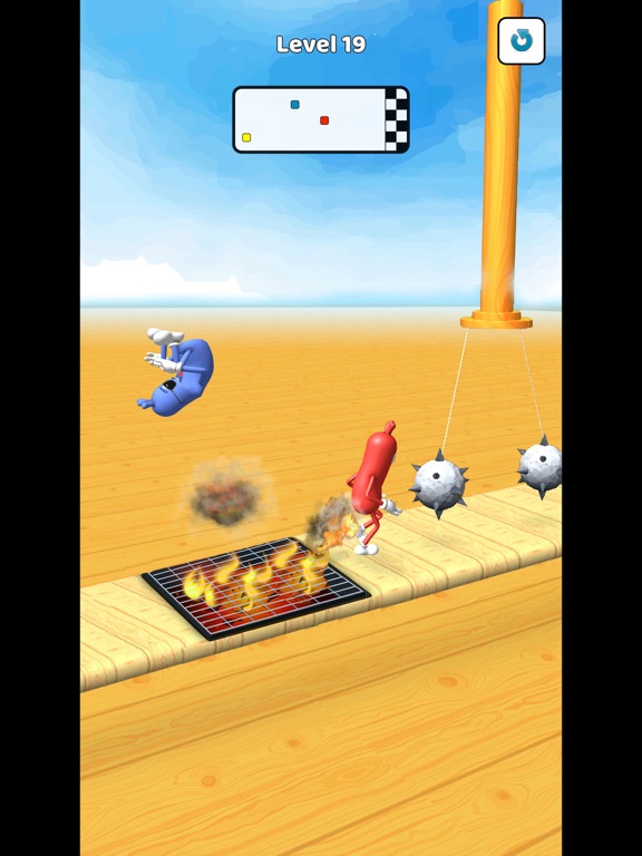 Wacky Sausage: Funny Race Game screenshot 2