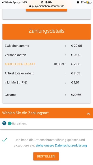 Punjabi Dhaba Böblingen Screenshot