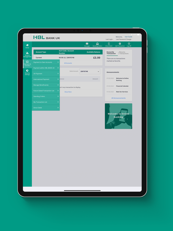 Screenshot #6 pour HBL Bank UK Mobile Banking