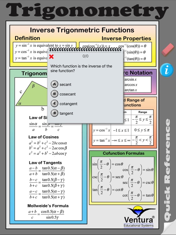 Trigonometry Quick Reference screenshot-4