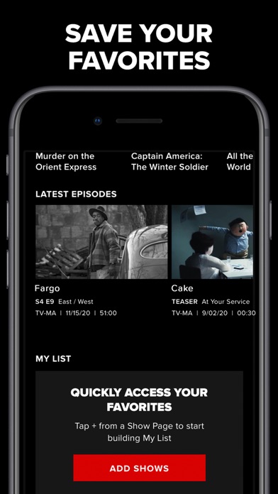 FXNOW: Movies, Shows & Live TV Screenshot