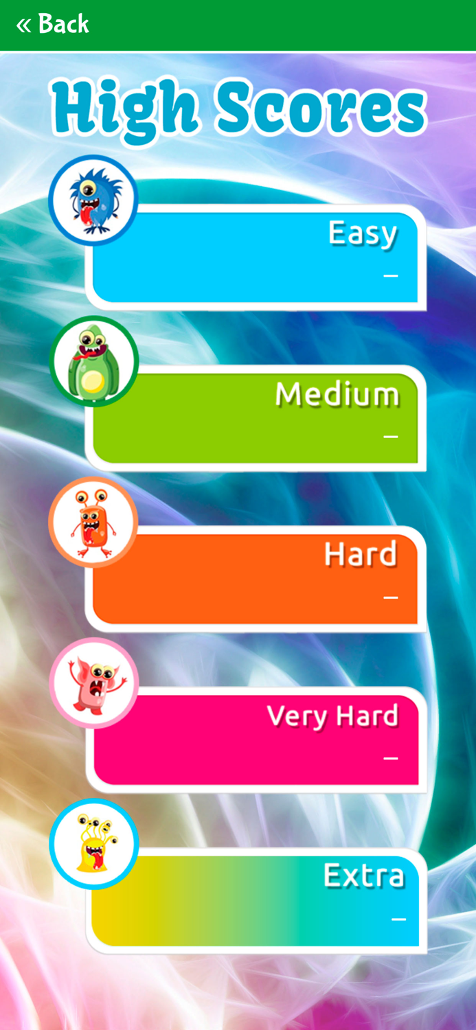 Cute Monsters Matching Game