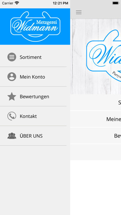 Widmann Metzgerei Screenshot