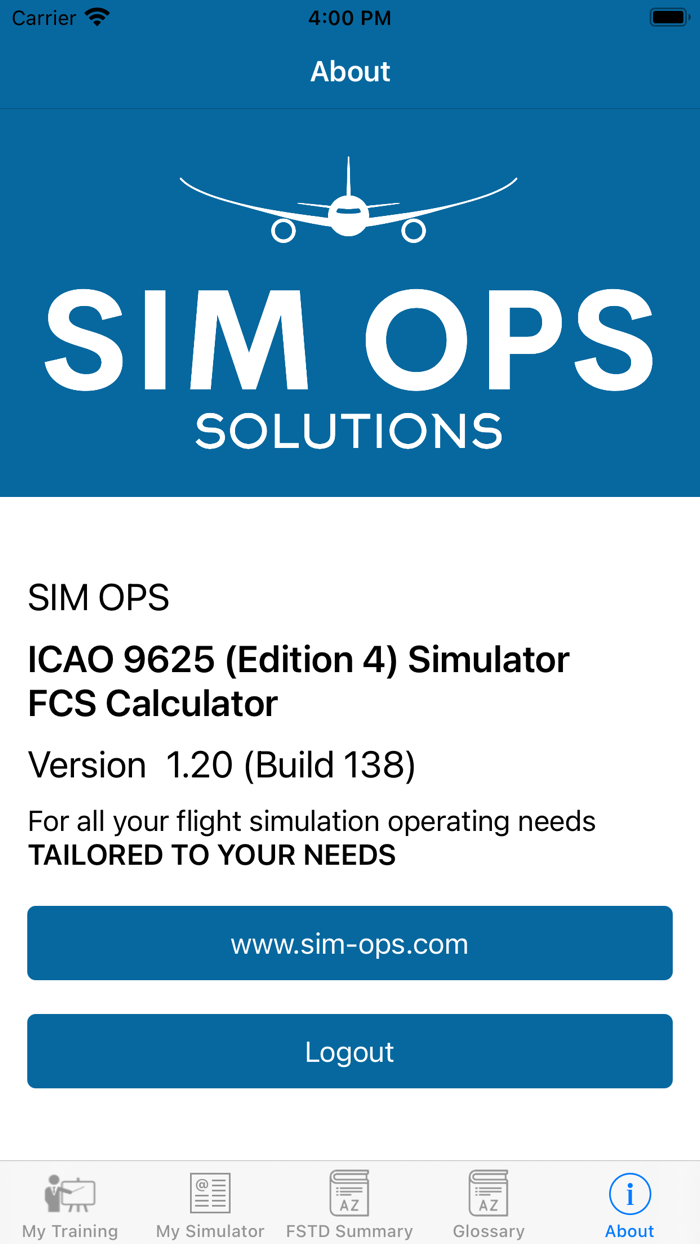 Sim Ops ICAO 9625 Calculator
