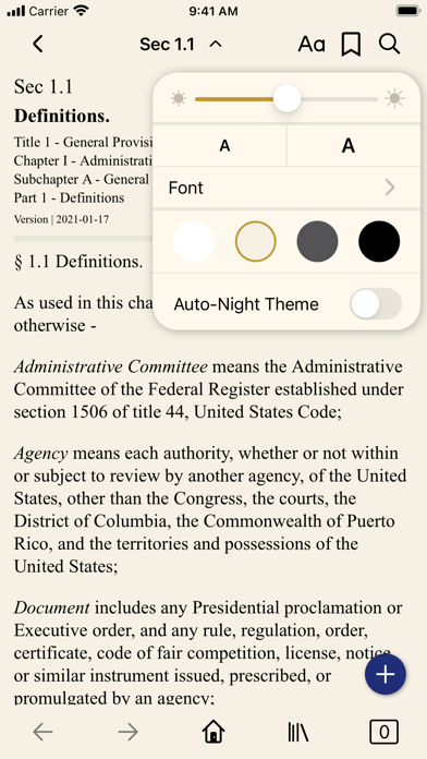 Screenshot #3 pour CFR 1 - General Provisions