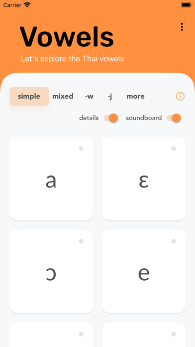 Vowel Explorer - Thai Screenshot