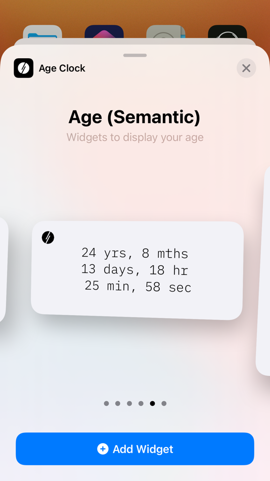 #5. Age Clock (macOS) Podle: 昊天 郑