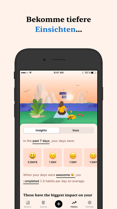 Tangerine: Self-Care & Ziele