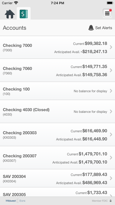 Midwest Bank Business Screenshot