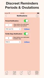 How to cancel & delete menstrual calendar fmc 4