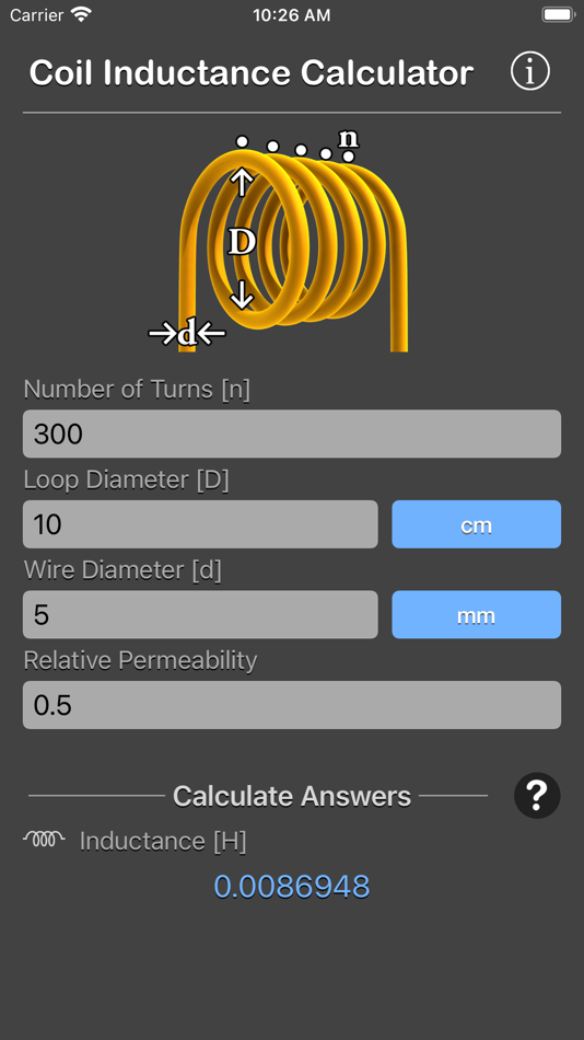 #8. Coil Inductance Calculator (iOS) 由: Nitrio