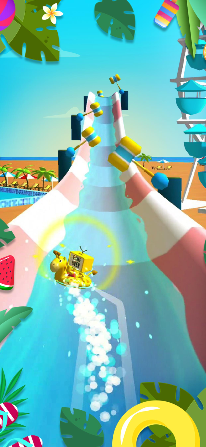 Waterpark Slide Race