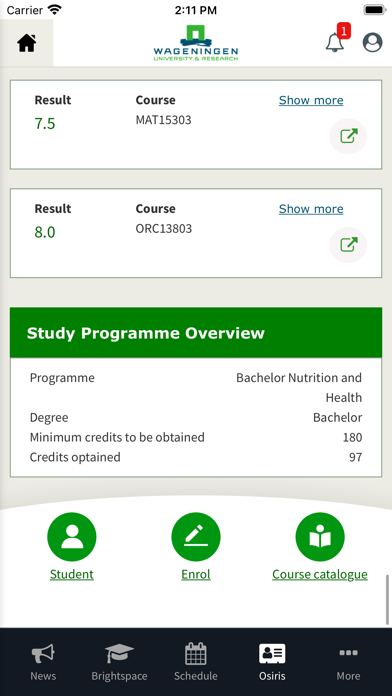 myWUR today Screenshot