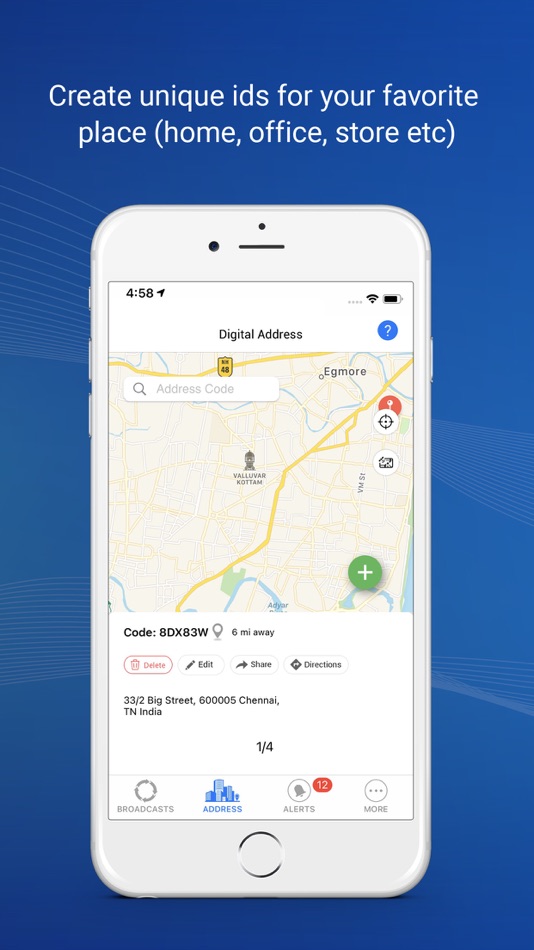 #3. BlueDot - Location sharing App (iOS) Tekijänä: Rifluxyss Softwares LLC
