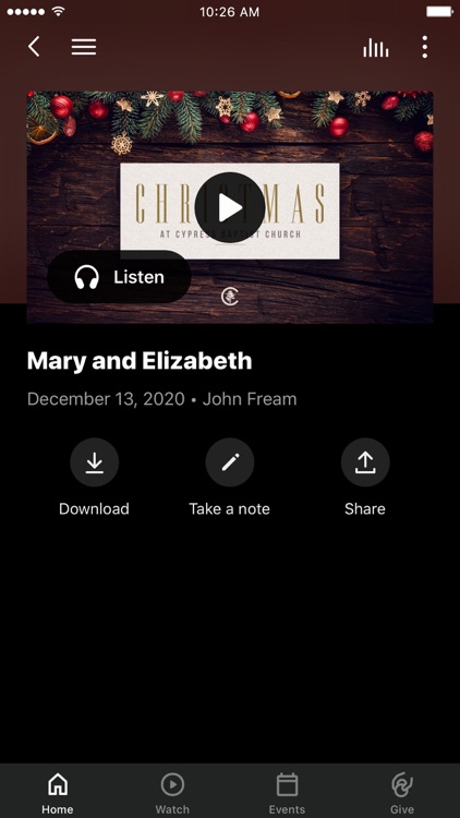 Cypress Baptist Church App