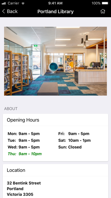 Glenelg Libraries Victoria Screenshot