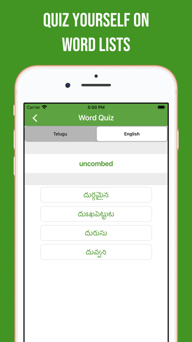 Telugu-English Dictionary Screenshot