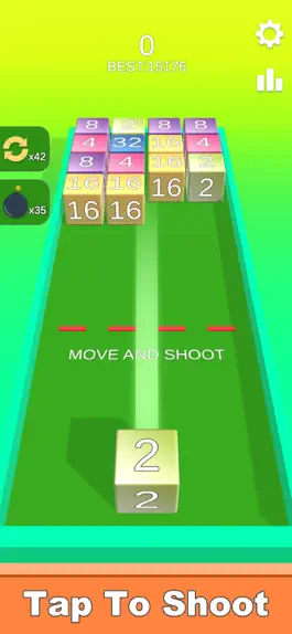 Game screenshot Merge2048 - shooting block 3D mod apk