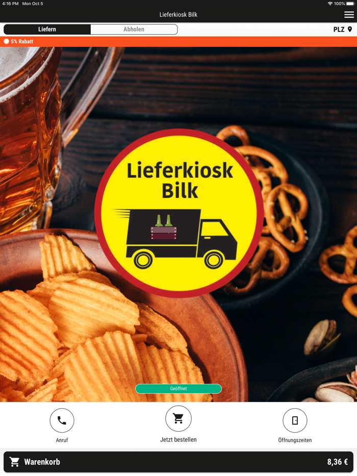 Lieferkiosk Bilk