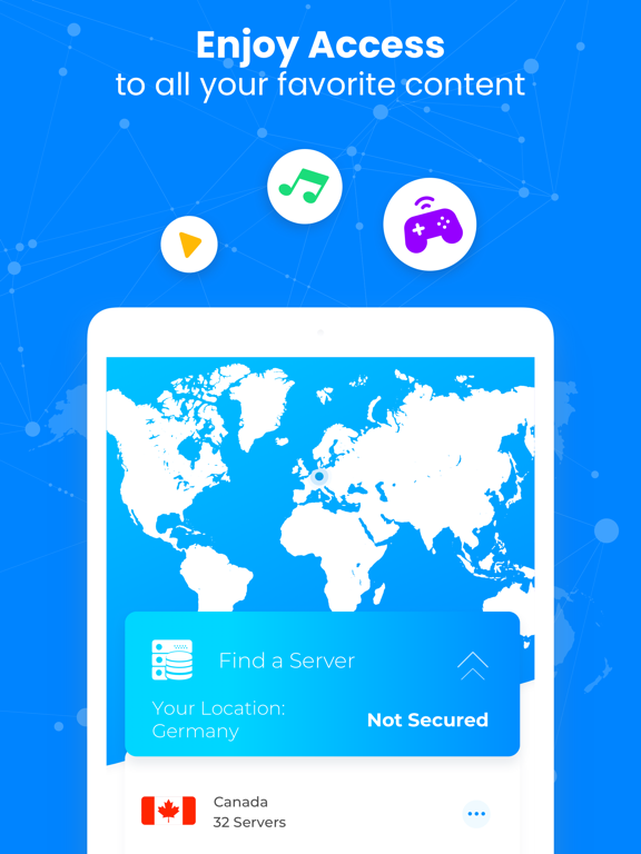Screenshot #4 pour Push VPN: fast for better net