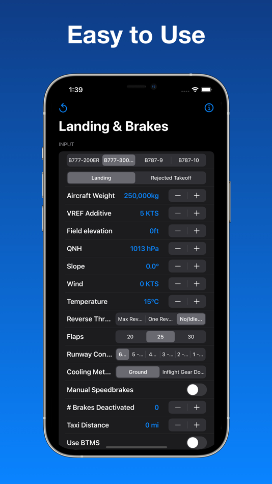 #2. B777/787 Landing & Brake Tool (iOS) 由: Maurits Hulshof