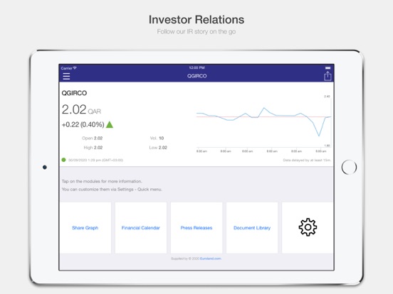 Screenshot #4 pour QGIRCO Investor Relations