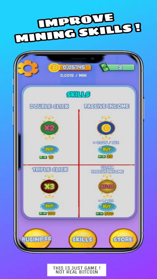 #2. Bitcoin Miner : Crypto Game (iOS) 게시자: ENES YAPICI