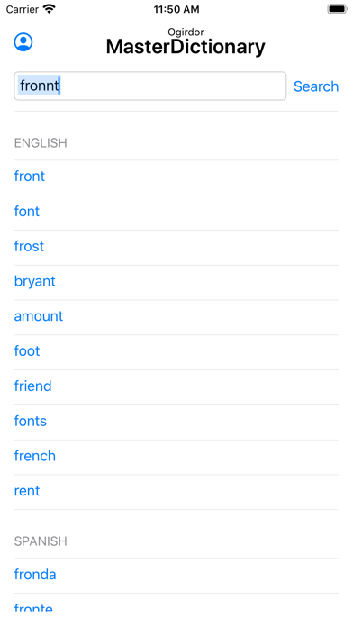 Ogirdor MasterDictionary Screenshot