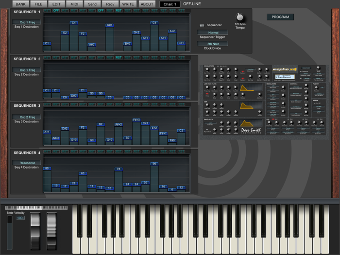 Mopho X4 Sound Editor