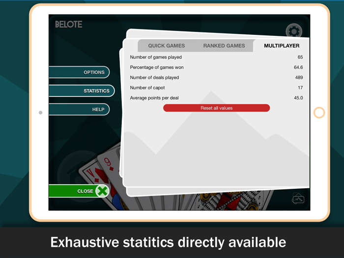 Belote online card game