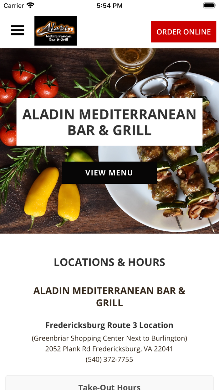 ALADIN MEDITERRANEAN GRILL