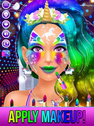 Screenshot 7 Rainbow Unicorn Candy Salon iphone
